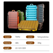 Load image into Gallery viewer, Fishing Tackle box 14 Compartments Fishing Lure Storage Case Double Sided