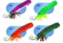 Load image into Gallery viewer, Luminous Bait Squid fishing Hook Wood Shrimp Lures Soft Jigs Silicone with sound