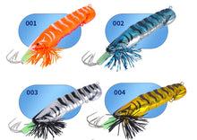 Load image into Gallery viewer, Luminous Bait Squid fishing Hook Wood Shrimp Lures Soft Jigs Silicone with sound