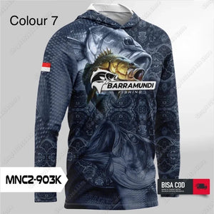 Summer Fishing Hooded Shirts UV Protection Outdoor Long Sleeve Hoodie Clothes