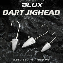 Load image into Gallery viewer, Dart Jig head Fish hooks 3.5g 5g 7g 10g 14g Worm Fishing Soft Lure Artificial Bait Tackle
