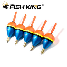 Load image into Gallery viewer, FISH KING 5pcs Float 2.0+2.0gr/3.0+2.0gr/4.0+2.0gr/5.0+2.0gr Copper Fishing Float Vertical Fishing Tackle
