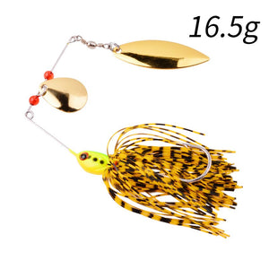 1pcs Spinner Bait 10G 16G 17G Metal Lure Hard Fishing Lure Spinner Lure Spinnerbait Swivel Fish Tackle Wobbler Fishing