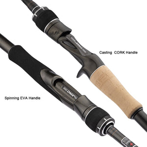 DMX PISTA 2 Section FUJI Guide Fishing Rod OBEI Spinning Casting Travel Rod 7-42g 1.98 2.10. 2.24m Baitcasting ML M MH FAST Rod