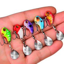 Load image into Gallery viewer, 5Pcs VIB Lures 6-10-15-21-28g Metal Jigging Spoon Sinking  Hard Baits Crankbait Vibration Spinner
