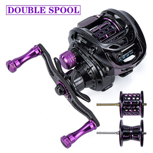 GBC200 Carbon BFS Bait casting Fishing Reel  Double Spool Smooth Casting