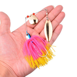 1pcs Spinner Bait 10G 16G 17G Metal Lure Hard Fishing Lure Spinner Lure Spinnerbait Swivel Fish Tackle Wobbler Fishing