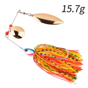 1pcs Spinner Bait 10G 16G 17G Metal Lure Hard Fishing Lure Spinner Lure Spinnerbait Swivel Fish Tackle Wobbler Fishing