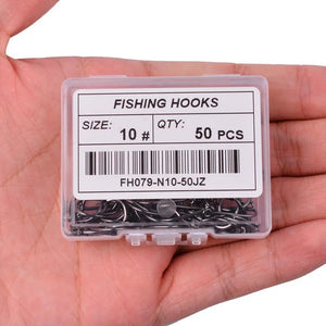 50pcs / 20pcs / Box Circle Eyed Fishing Hook Size 2-22# Ring eye Japan Fishing