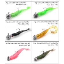 Load image into Gallery viewer, 1g 2g 3g 4g 5g 10g 20g 22g 25g 28g Jig head fishing hook lure for soft bait