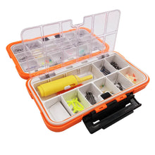 Load image into Gallery viewer, Fishing waterproof accessories small tackle box fish double sided storage box