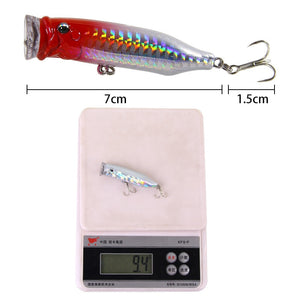Popper Fishing Lures Weights 9.4g Topwater Lure Artificial Fishing Lure Fish Swim Bait Tackle Equipment