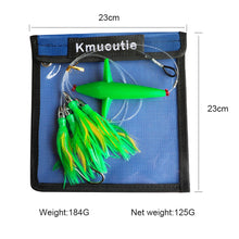 Load image into Gallery viewer, Kmucutie One Set of seawater Big Game Fishing Bait Marlin Tuna Trolling Lures with Bag Fishing Tackle teasers