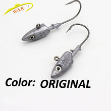 Load image into Gallery viewer, Fishing jig head Hook 20g 30g 40g for Soft Lure 2pcs/lot Strong Jig Head Jigging Bait Lead Lure