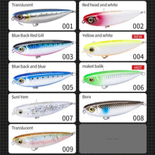 Load image into Gallery viewer, Top water Pencil Fishing Lure 60/90/100mm 6.4/12.4/18.8g Surface Floating Bait