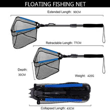 Load image into Gallery viewer, Floating Fishing Net Landing Net Pole Easy Foldable Fishing Accessorie