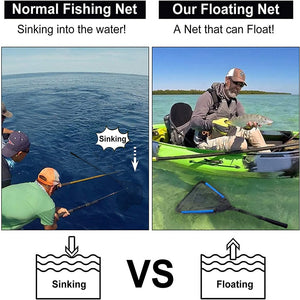 Floating Fishing Net Landing Net Pole Easy Foldable Fishing Accessorie
