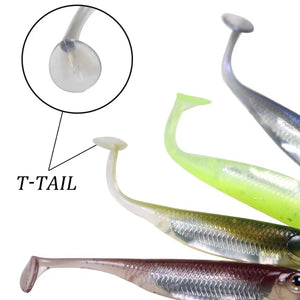 7cm 8cm 10cm Silicone Soft Baits Lifelike 3D Eyes Shad Fishing Lure Swimbait