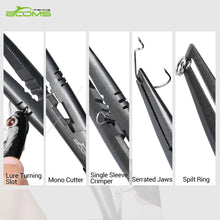Load image into Gallery viewer, Fishing Pliers Fish Grip Set 23cm Long Nose Hook Remover Stainless Line Cutter Scissors