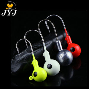 10pcs Jig Head Hook 3.5g5g7g10g12g14g18g Fishing Hook coloured painted eye