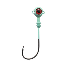 Load image into Gallery viewer, 3PCS 6G/7.5G/12G Fishing Luminous 3D Eyes jig Head Hooks glowing soft plastic lure Accessories