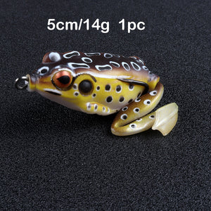 4pcs Frog Lure Fishing Lures 6cm 5g Artificial Fishing Bait Top water Soft Bait