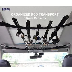 Vehicle Rod Carrier Rod Holder Belt Strap With Tie Suspenders Wrap Fishing