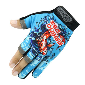 Three finger cut sport fishing gloves finger protector gloves
