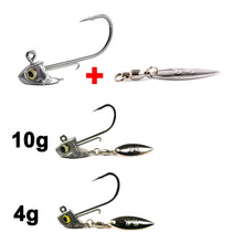 Load image into Gallery viewer, 2020 New GIKEN Black Minnow BUMBLEHEAD Shank Jig Head Hooks Soft plastic Swimbait Shad Lure Fishing