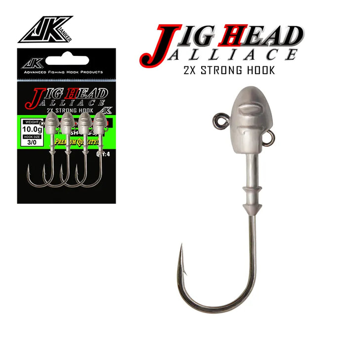 3-5 pack soft plastic Lead Jig Head Hooks 3g-21g 2X Strong