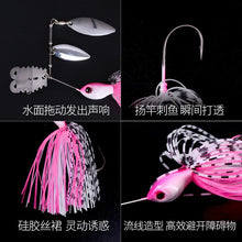 Load image into Gallery viewer, Double spinner Bait Colourful Spinner Lure 18  24 30 35g Spoon Fishing Bait with skirt Fishing Tackle