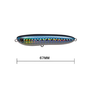 1PCS 67MM 6.5G Pencil stick popper Floating Fishing Lure Artificial Hard Bait Saltwater Quality Professional Tackle