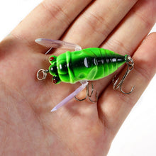 Load image into Gallery viewer, 1x Cicada Hard Fake Bait Fishing Lure 5cm 6g  Artificial surface popper Insect Tackle