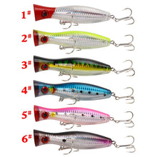 Load image into Gallery viewer, Popper Fishing Lures 2019 Weights 40g Large Poppers Top Water Lure Artificial Hard Bait Fishing Tackle Articulos De Pesca