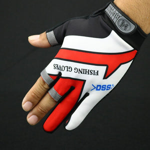 Three finger cut sport fishing gloves finger protector gloves