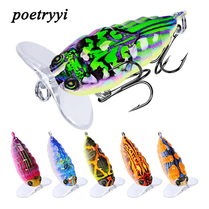 1pc 4cm 4g Cicada Fishing Lure Artificial surface Hard Bait Top water Japan