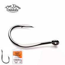 Load image into Gallery viewer, Fishing Hooks Ring Forged Carbon Steel Fish Hook Hight Quality