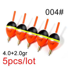 Load image into Gallery viewer, FISH KING 5pcs Float 2.0+2.0gr/3.0+2.0gr/4.0+2.0gr/5.0+2.0gr Copper Fishing Float Vertical Fishing Tackle