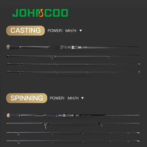 Fishing Rod 2.7m 3.0m H MH Power 10-45g Baitcasting Rod Inshore Fishing rod 3 Sections Spinning Rod Sea Fishing