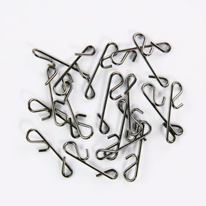 50pcs/Box Fishing Line Wire Connectors Fishing clip snap on hook lure Accessory Fish Tackle