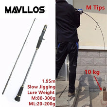 Load image into Gallery viewer, Fishing Jigging Rod 30-200g/80-300g Top Tip Ultralight Carbon Slow Jigging Boat