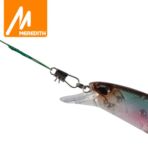 Steel Fishing wire trace Line 15cm-30cm Leader With Swivel Fishing Lead Core