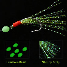 Load image into Gallery viewer, 5 bags bait jig fishing hook lures Mackerel full assembly Vertical rig hook set