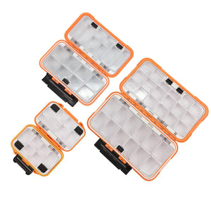 Fishing waterproof accessories small tackle box fish double sided storage box