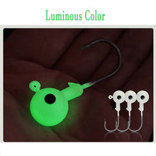 Load image into Gallery viewer, 10pcs Jig Head Hook 3.5g5g7g10g12g14g18g Fishing Hook coloured painted eye