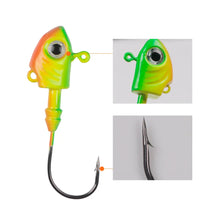 Load image into Gallery viewer, 1Pcs Fish Lead soft plastic lure Jig Head 10g 15g 20g 29g 40g Barbed Hook