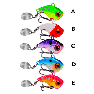 5Pcs VIB Lures 6-10-15-21-28g Metal Jigging Spoon Sinking  Hard Baits Crankbait Vibration Spinner