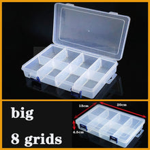 Load image into Gallery viewer, Transparent Plastic storage box Screw fishing tablets craft Compartment Case