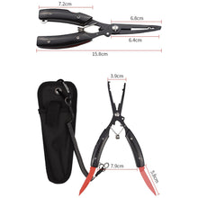 Load image into Gallery viewer, Portable Folding Multifunctional Fishing Pliers Stainless Steel Scissors Line Cutter Remove Hook Fishing Tools Pliers