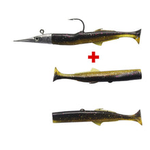 Load image into Gallery viewer, 1 Set 7.6g/14g/15g/25g Jig Head hook Fishing Lure Minnow Wobblers Silicone Soft Baits Tackle